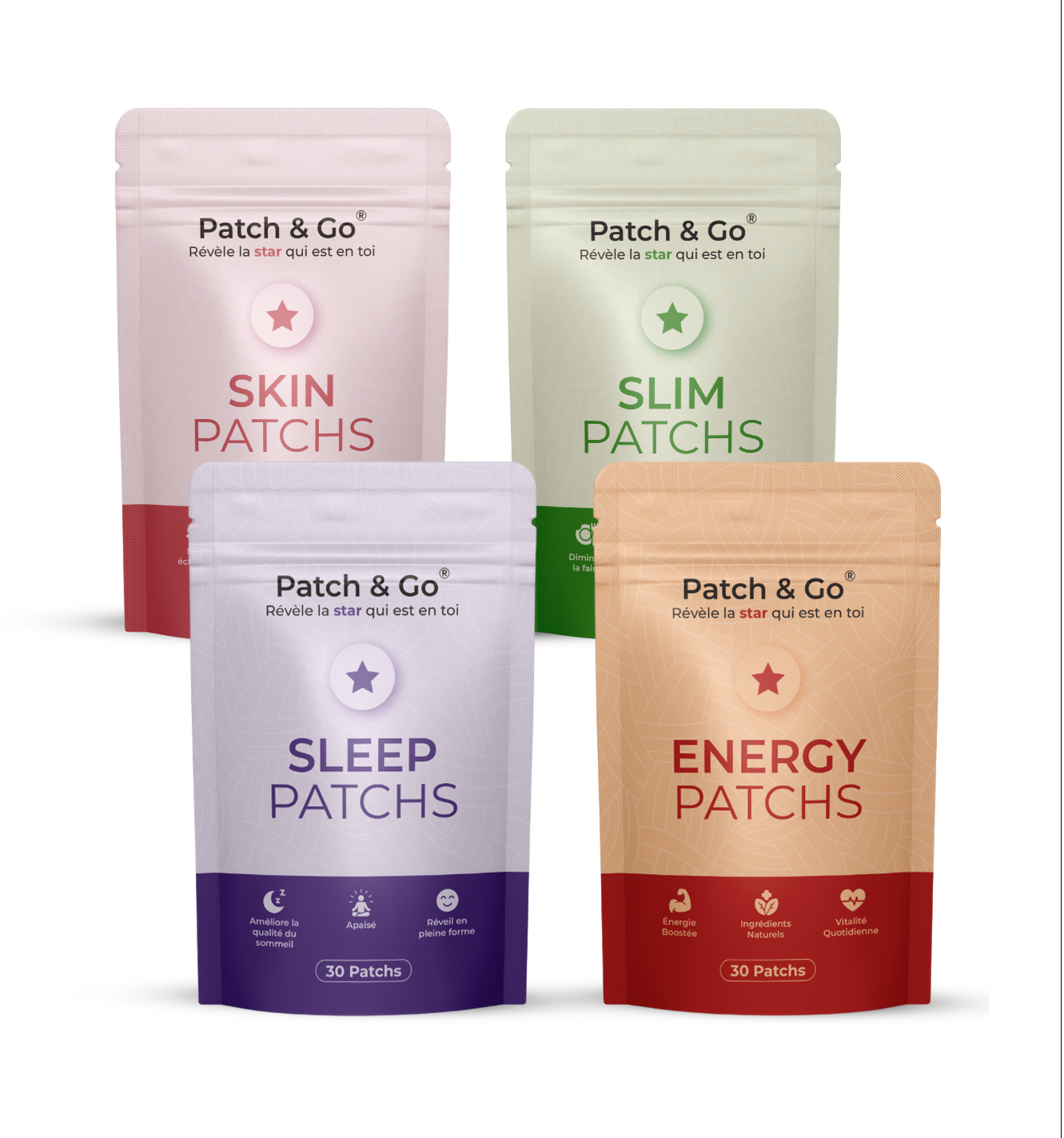 Pack Découverte Patch & Go – Beauté, Minceur, Sommeil & Énergie