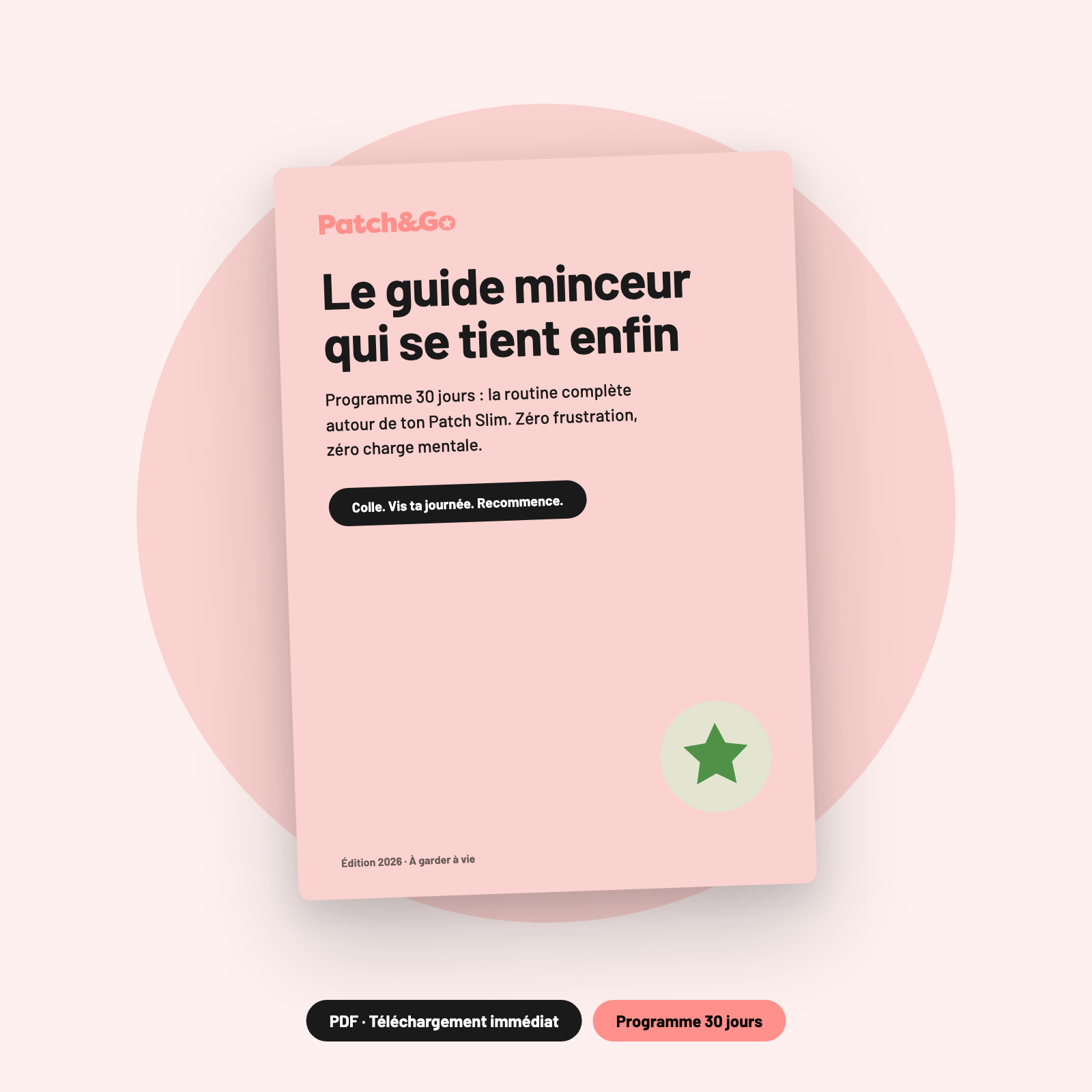 Guide Minceur offert dès 50 € — Patch & Go